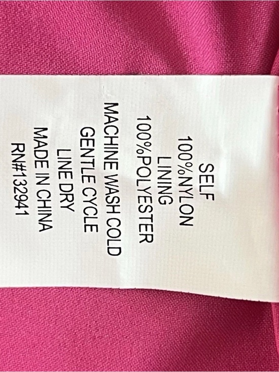 Amanda Uprichard Archie‎ Mini Dress Nylon French Rose Pink Size XS - Picture 8 of 8